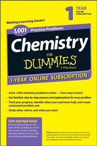 1,001 Chemistry Practice Problems for Dummies Access Code Card (1-Year Subscription)