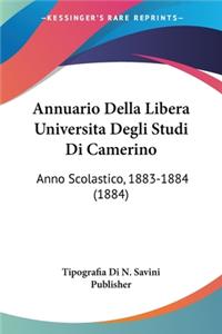 Annuario Della Libera Universita Degli Studi Di Camerino