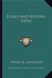 Essays and Reviews (1876)