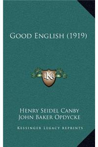 Good English (1919)