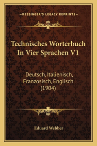 Technisches Worterbuch In Vier Sprachen V1