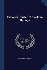 Historical Sketch of Stockton Springs