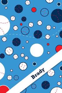 Etchbooks Brady, Baseball, College Rule, 6 X 9', 100 Pages