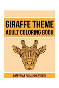 Giraffe Theme Adult Coloring Book