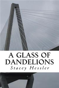 glass of dandelions