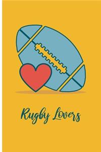 Rugby Lovers Dot Grid Journal