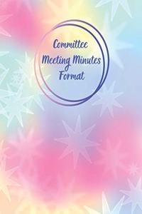 Committee Meeting Minutes Format