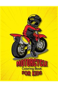 Motorcycle Coloring Book For Kids