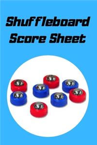 Shuffleboard Score Sheet