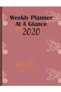 Weekly Planner At A Glance 2020