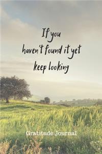 If You Haven't Found It Yet Keep Looking