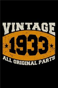 Vintage 1933 All Original Parts