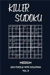 Killer Sudoku Medium 200 Puzzle With Solution Vol 9: 9x9, Advanced sumoku Puzzle Book, 2 puzzles per page