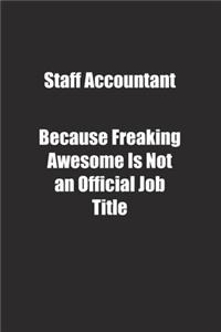 Staff Accountant Because Freaking Awesome Is Not an Official Job Title.