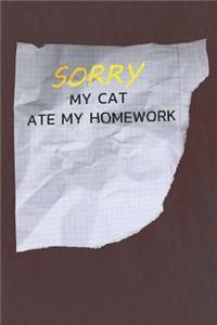 My Cat Ate My Homework