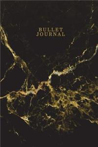 Bullet Journal: Marble + Gold Small Dot Grid Journal Notebook - 110-Page