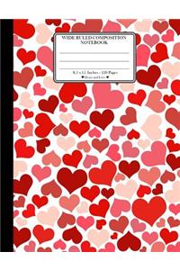 Wide Ruled Composition Notebook. 8.5