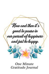 One Minute Gratitude Journal