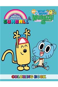 The Amazing World of Gumball and Wow! Wow! Wubbzy! Coloring Book: 2 in 1 Coloring Book for Kids and Adults, Activity Book, Great Starter Book for Children with Fun, Easy, and Relaxing Coloring Pages