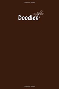 Doodles Journal - Great for Sketching, Doodling, Project Planning or Brainstorming: Medium Ruled, Soft Cover, 6 x 9 Journal, Chocolate Brown, 365 Pages