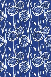 Bullet Journal Notebook Scribbly Flowers Pattern 3