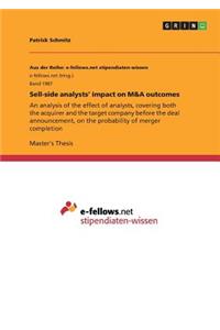 Sell-side analysts' impact on M&A outcomes