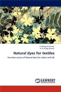 Natural dyes for textiles