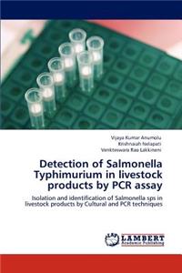 Detection of Salmonella Typhimurium in livestock products by PCR assay