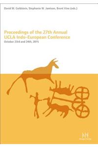 Proceedings of the 27th Annual UCLA Indo-European Conference