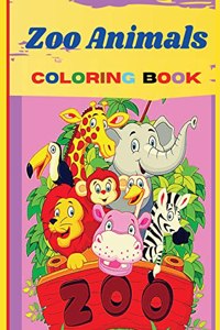 Zoo Animals Coloring Book