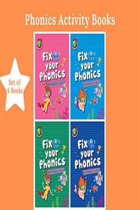 Fix your Phonics Workbooks ( set of 4 activity books)