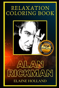 Alan Rickman Relaxation Coloring Book