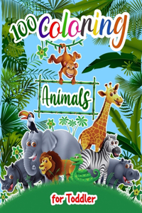 100 Coloring Animals for Toddler