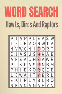 Word Search Hawks, Birds And Raptors