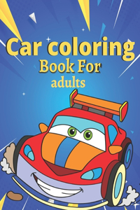 Car coloring Book For adults