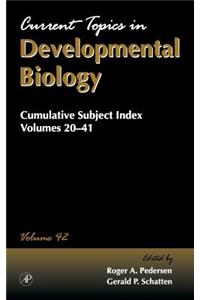 Cumulative Subject Index