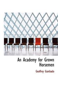 An Academy for Grown Horsemen