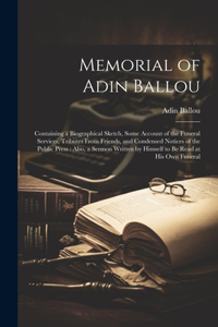 Memorial of Adin Ballou