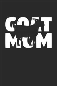 Goat Notebook 'Goat Mom' - Goat Diary - Mother's Day Gift for Animal Lover - Womens Writing Journal