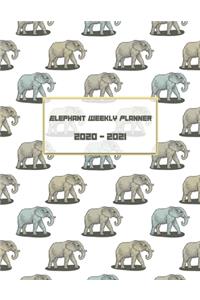 Elephant Weekly Planner 2020-2021