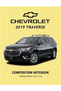 Chevrolet 2019 Traverse Composition Notebook College Ruled / 8.5 x 11 in