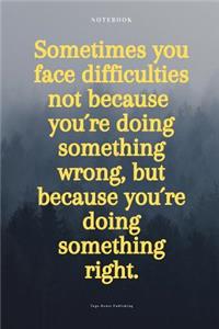 Sometimes You Face Difficulties Not Because You´re Doing Something Wrong, But Because You´re Doing Something Right