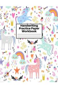 Handwriting Practice Paper Workbook