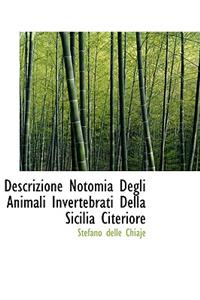 Descrizione Notomia Degli Animali Invertebrati Della Sicilia Citeriore