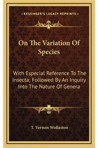 On the Variation of Species