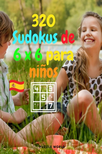 320 Sudokus de 6 x 6 para niños