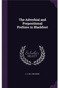 The Adverbial and Prepositional Prefixes in Blackfoot