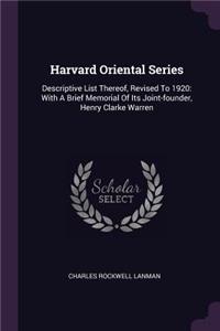 Harvard Oriental Series