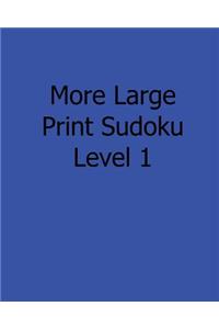 More Large Print Sudoku Level 1