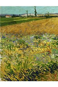 Wheatfield, Vincent Van Gogh. Ruled Journal